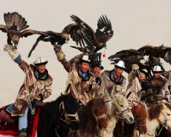 Kyrgyz Horses Riding