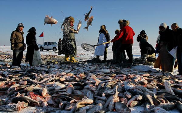 Lake Chagan Winter Fishing China