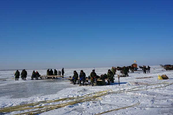 Lake Chagan Winter Fishing