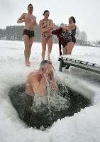 Songhua River Winter Swimming Pools Activity