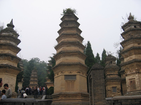 Three Pagodas in Temple of Bliss 